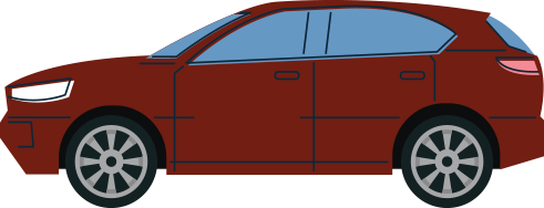 red suv car
